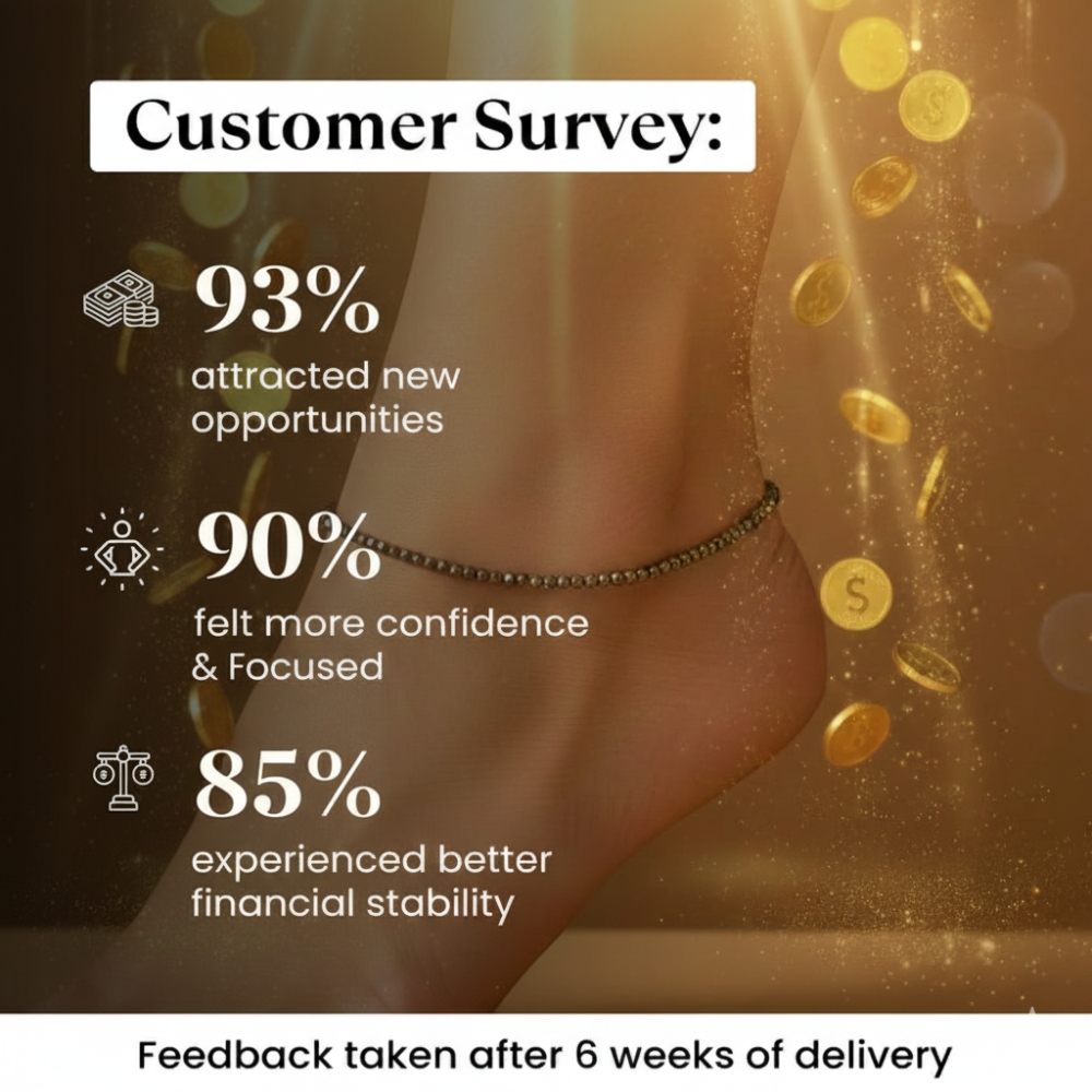 Raw Pyrite Anklet For Women