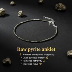Raw Pyrite Anklet For Women