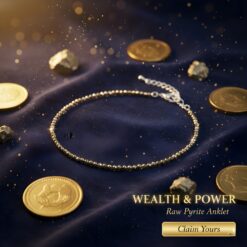 Raw Pyrite Anklet For Women