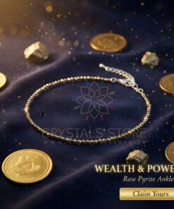 Raw Pyrite Anklet For Women