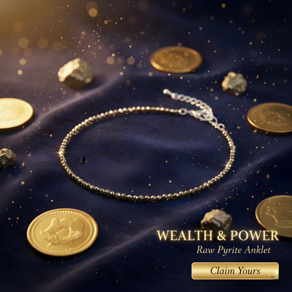 Raw Pyrite Anklet For Women