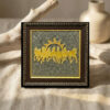 7 Horses on Raw Pyrite Frame