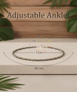 Raw Pyrite Anklet For Women